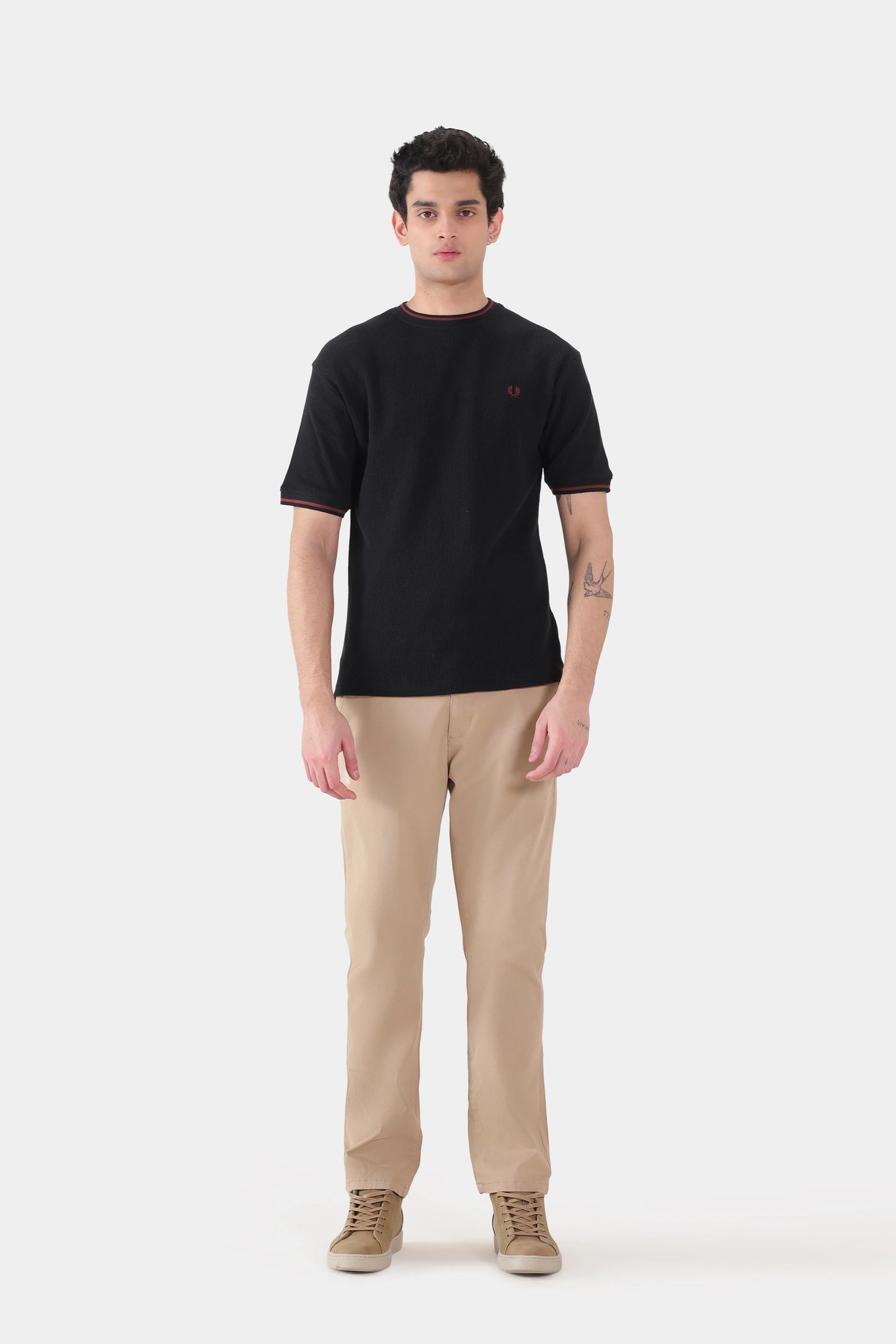 Waffle Knit T-Shirt - Cougar Clothing