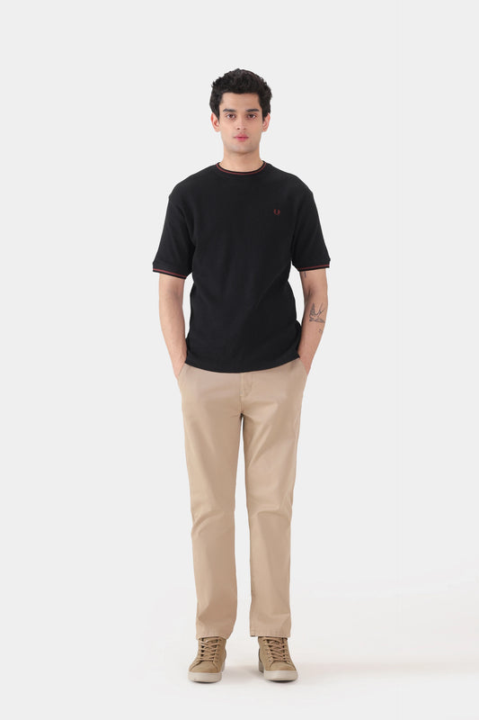 Waffle Knit T-Shirt - Cougar Clothing
