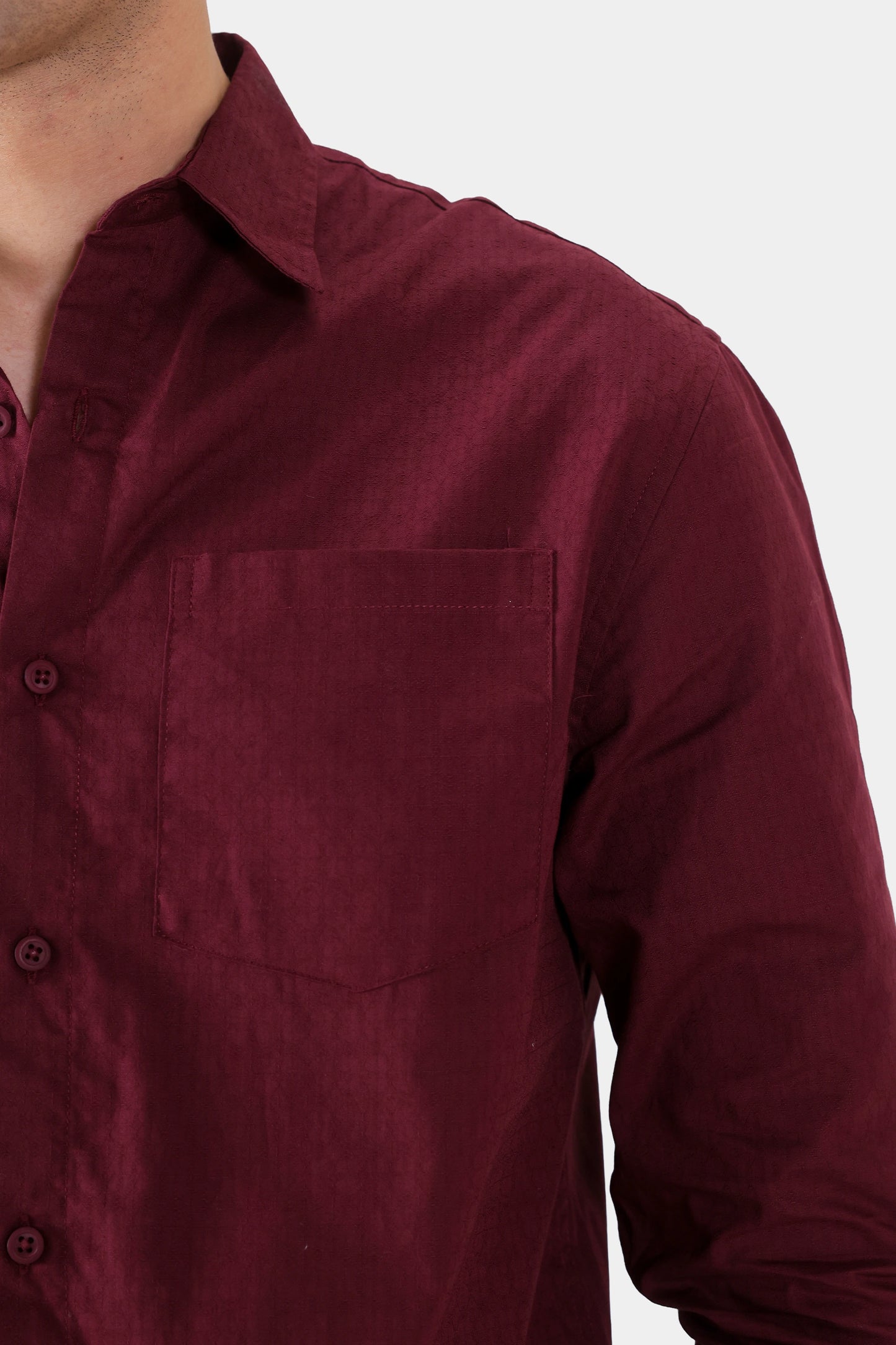 Cotton Jacquard Shirt - Cougar Clothing