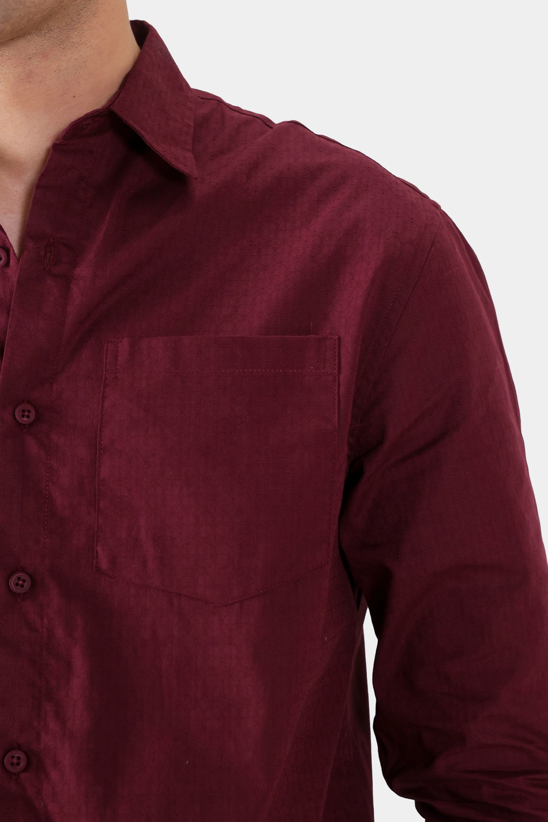 Cotton Jacquard Shirt - Cougar Clothing