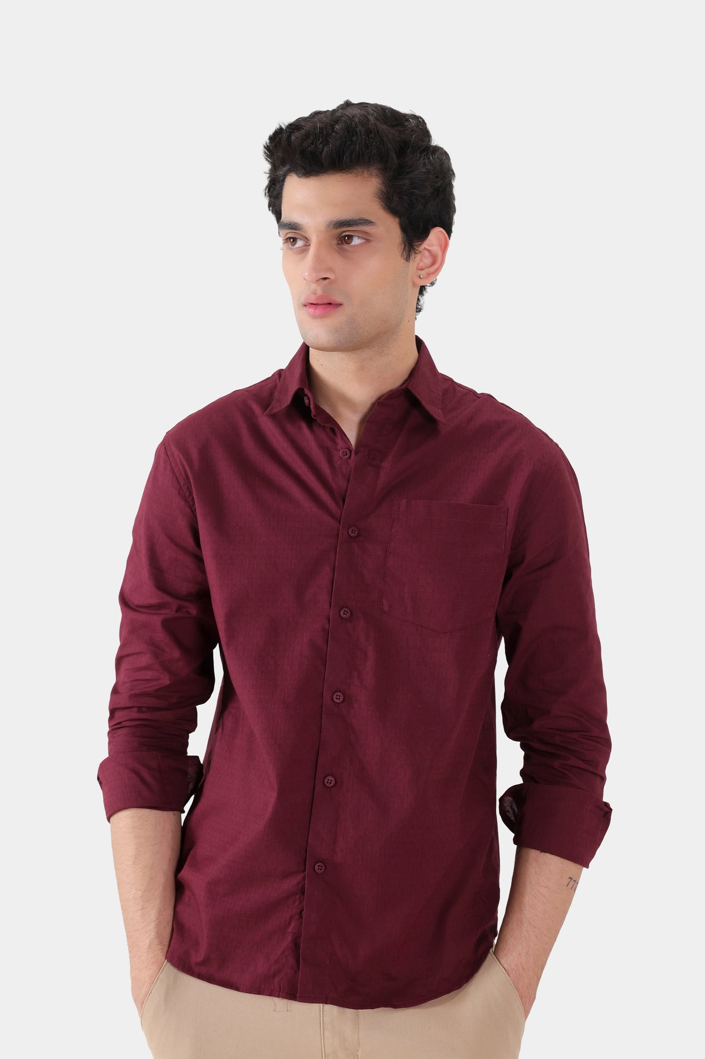 Cotton Jacquard Shirt - Cougar Clothing
