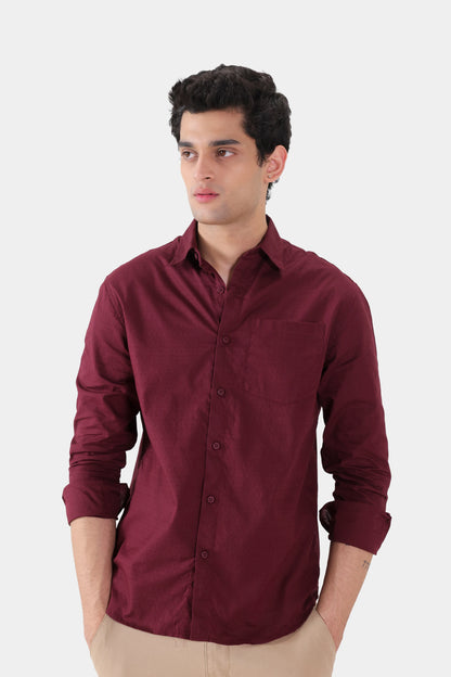 Cotton Jacquard Shirt - Cougar Clothing