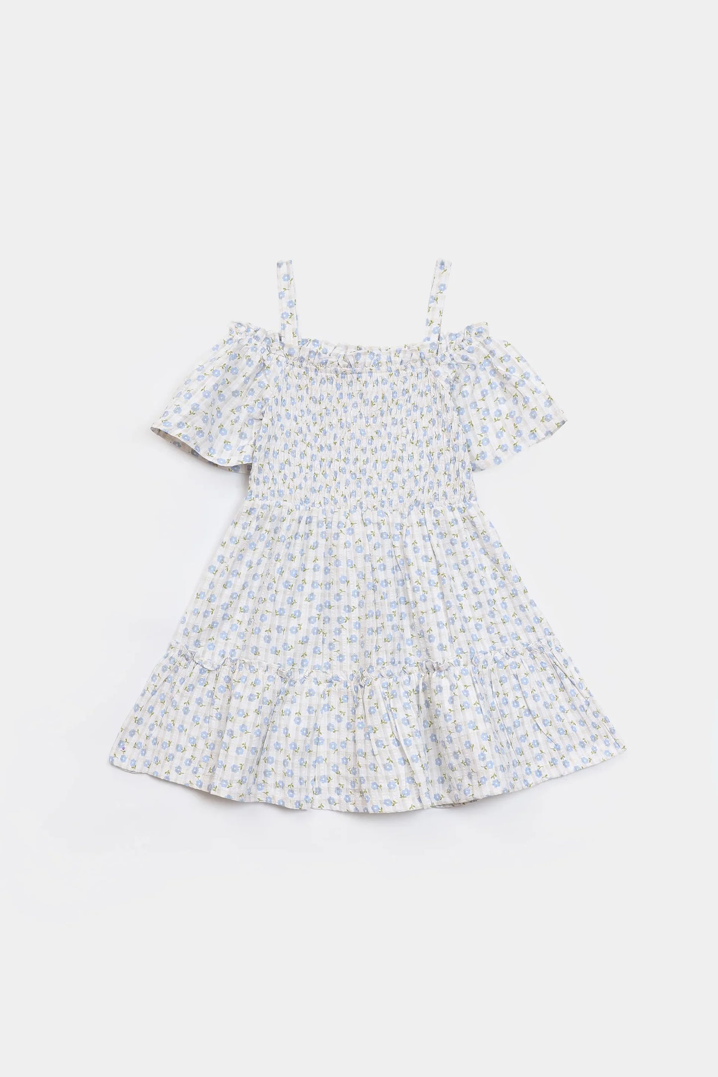 Printed Jacquard Cotton Dress - Cougar Clothing