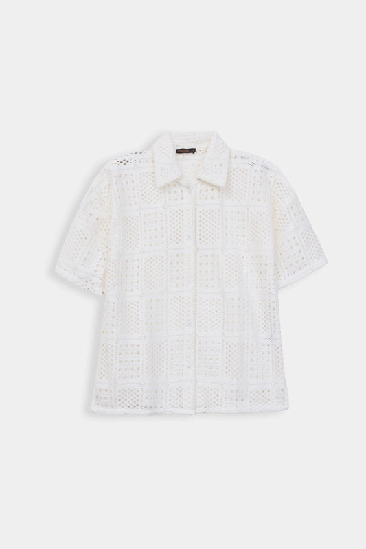 Textured Net Shirt - Cougar Clothing