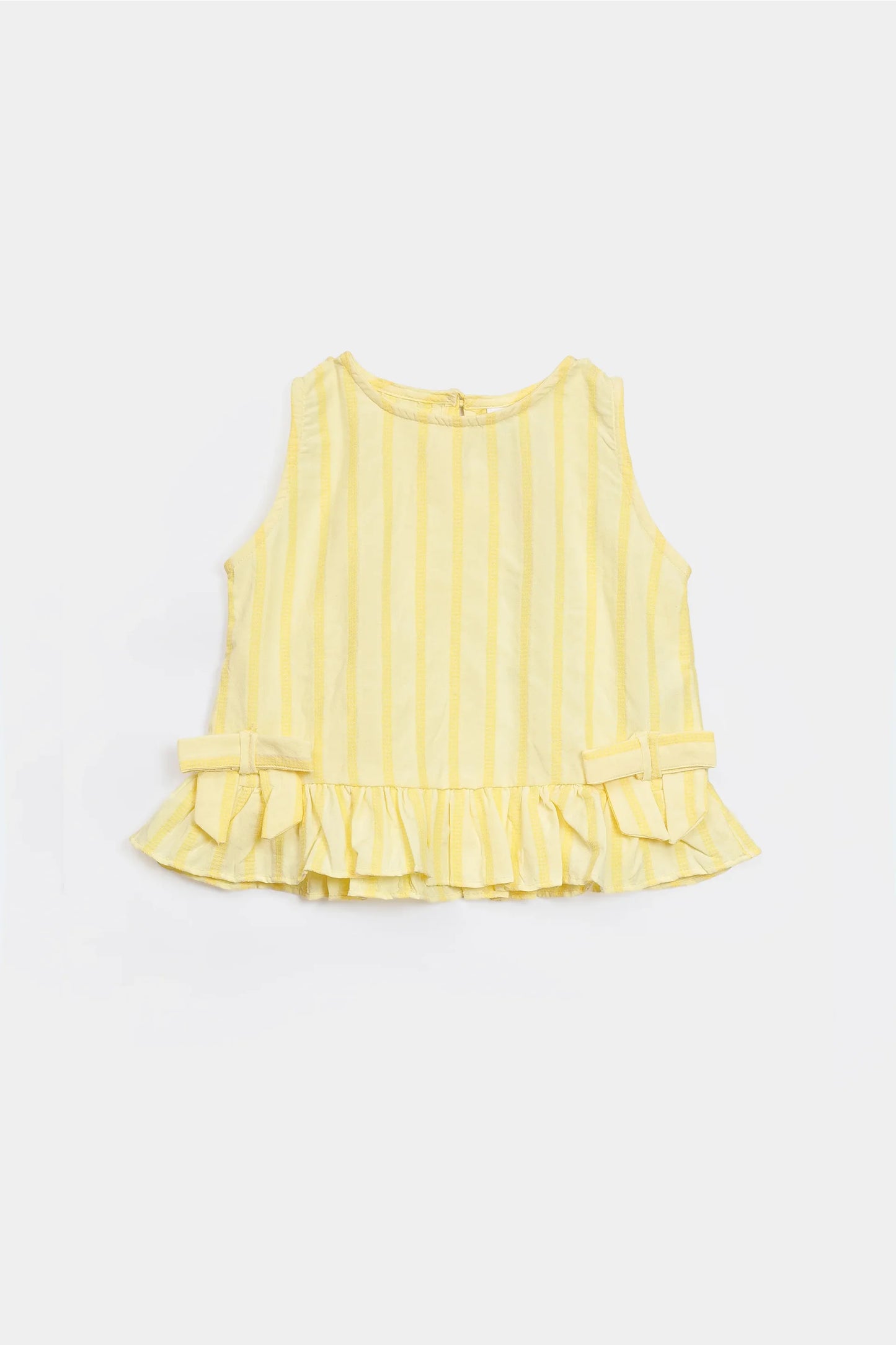 Viscose Cotton Top With Bows - Cougar Clothing
