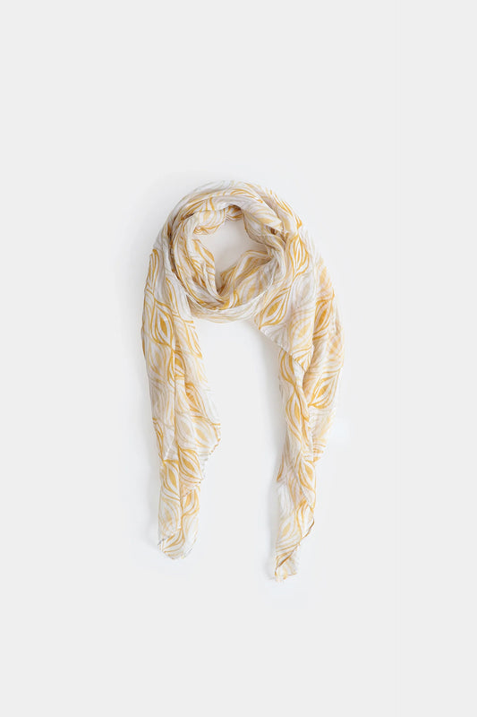 Wavy Printed Scarf - Cougar Clothing