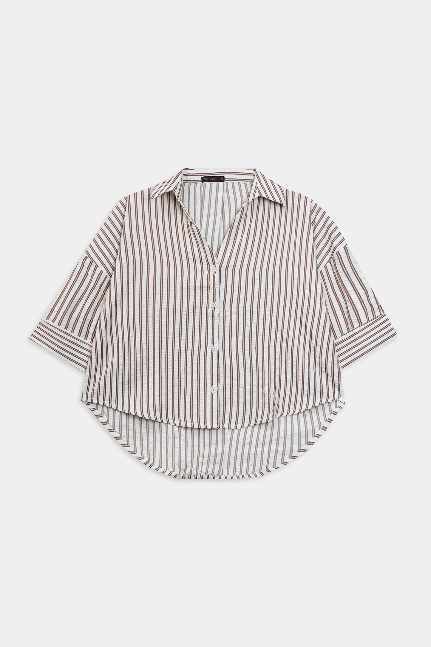 Pin-Striped Oversized Shirt - Cougar Clothing