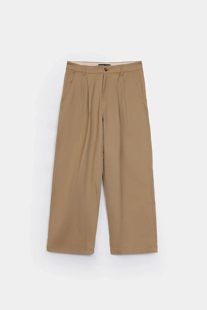 Wide Leg Pleated Trousers - Cougar Clothing