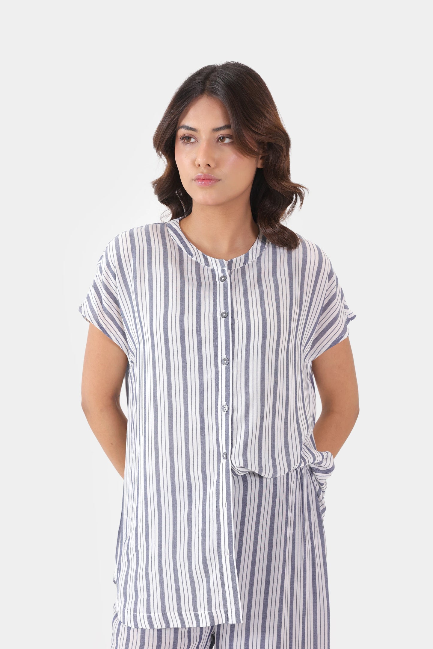 Yarn-Dyed Striped Top - Cougar Clothing