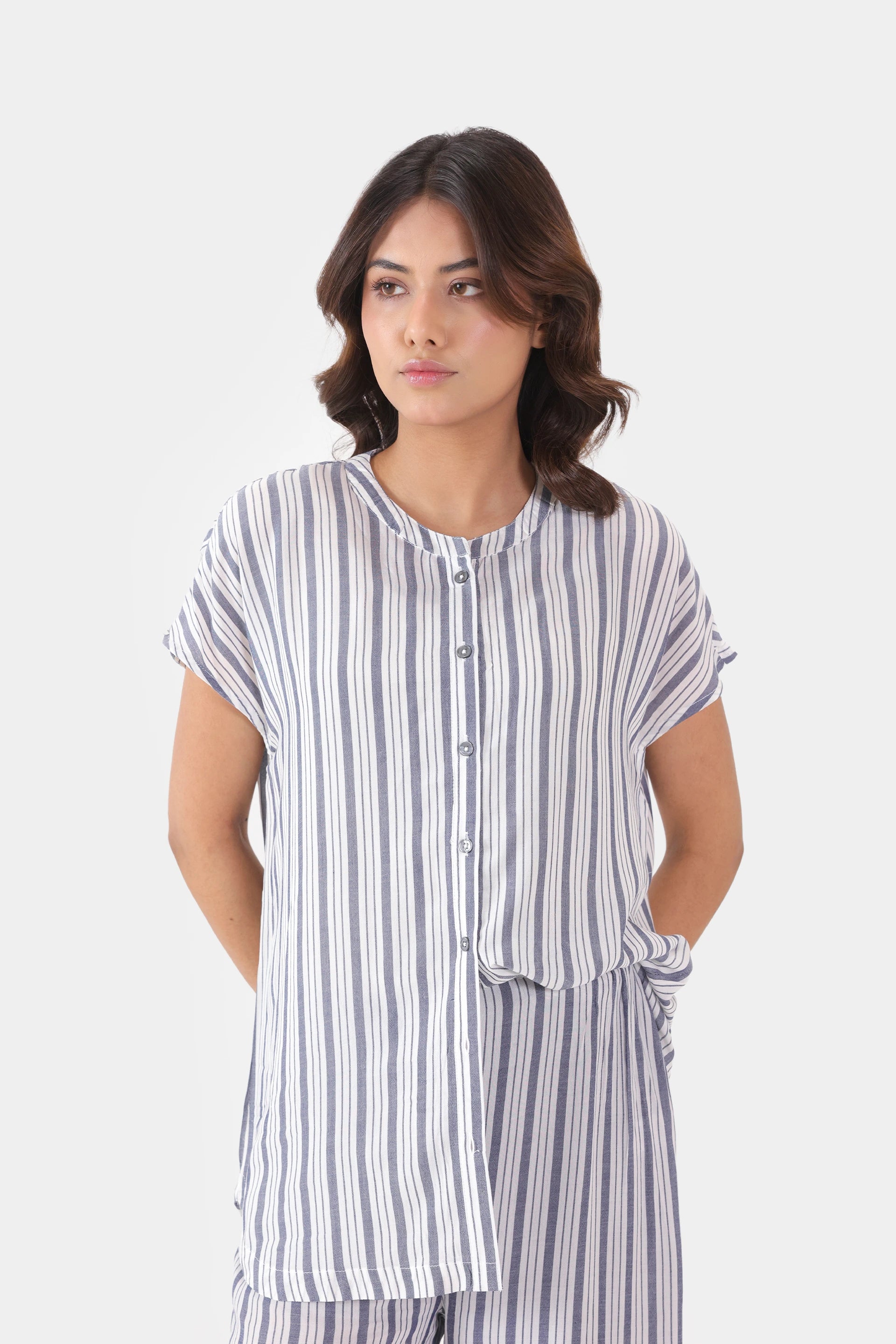 Yarn-Dyed Striped Top - Cougar Clothing