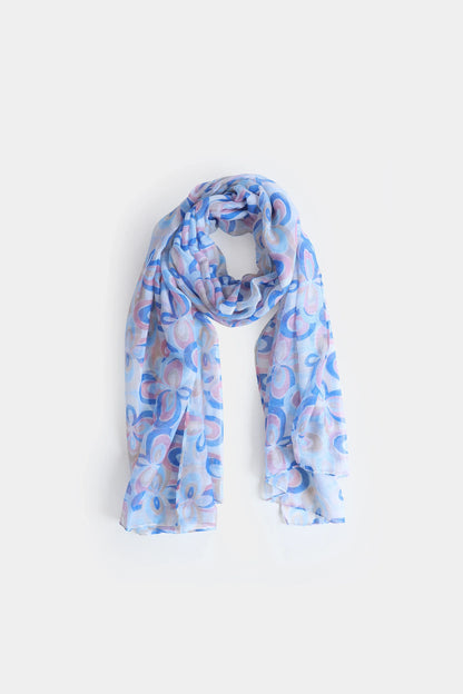 Circle Printed Scarf - Cougar Clothing