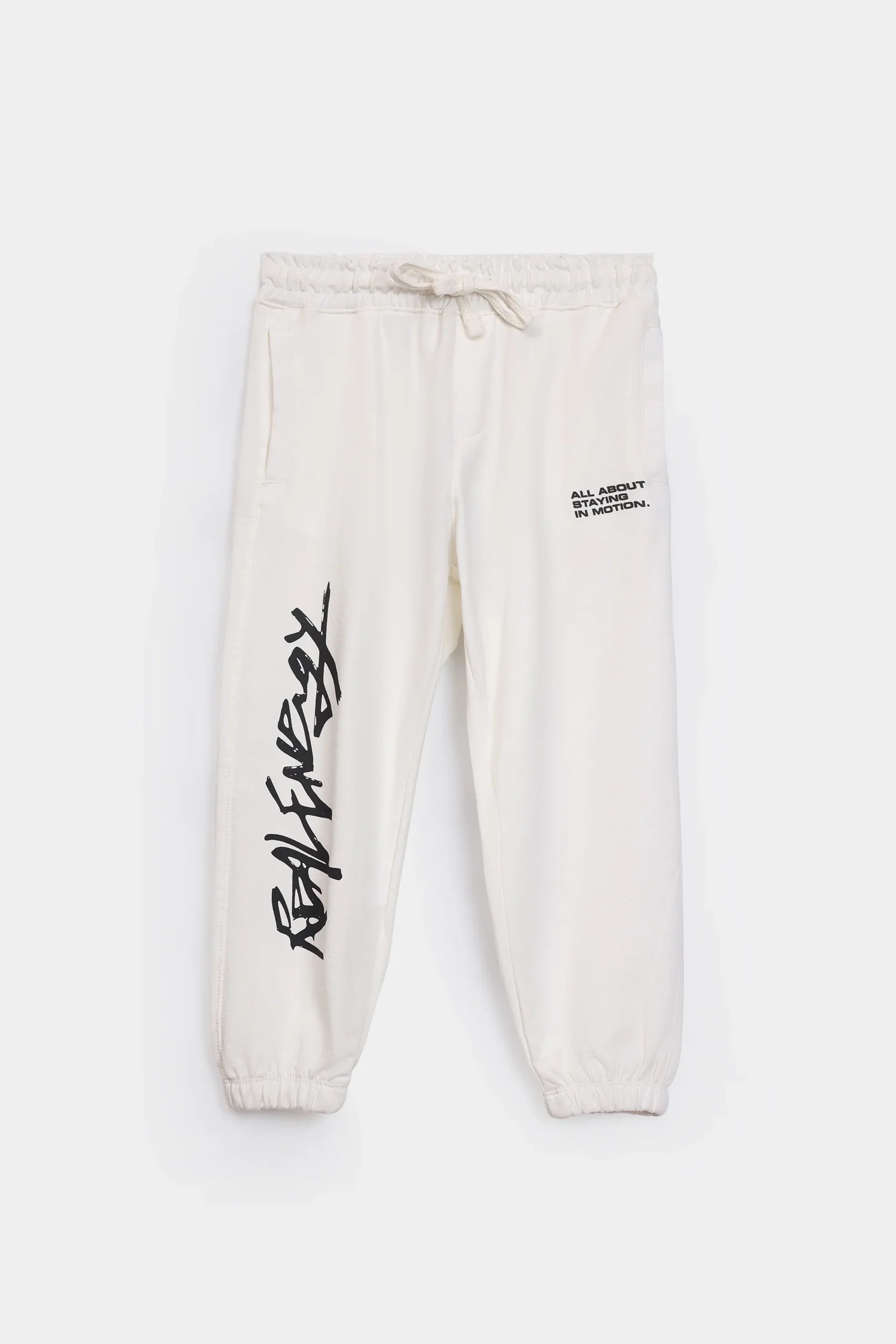 Text Printed Knitted Trousers - Cougar Clothing