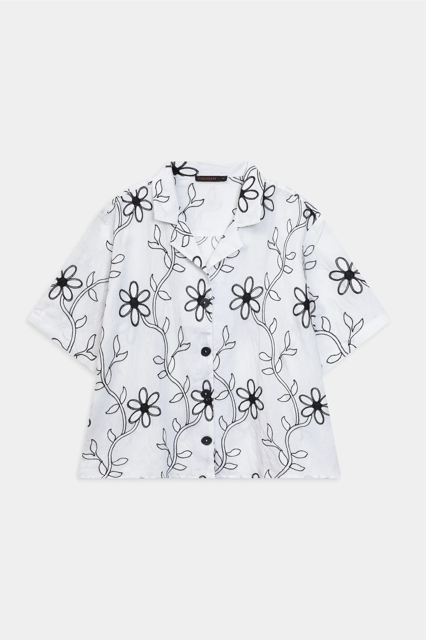 Embroidered Schiffli Shirt - Cougar Clothing