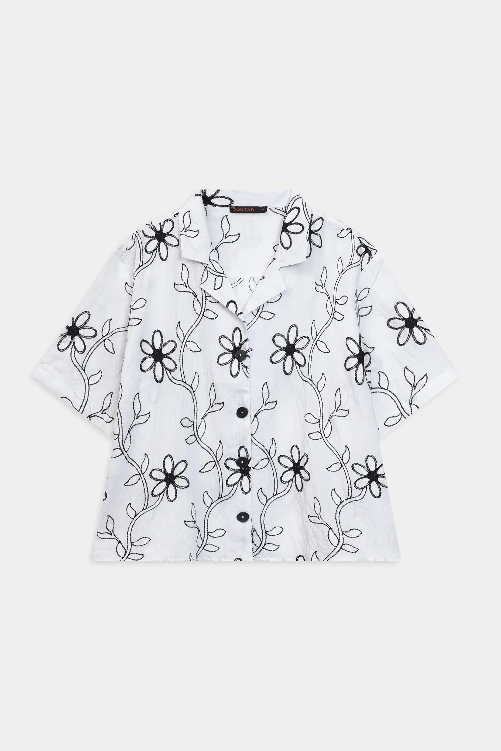 Embroidered Schiffli Shirt - Cougar Clothing