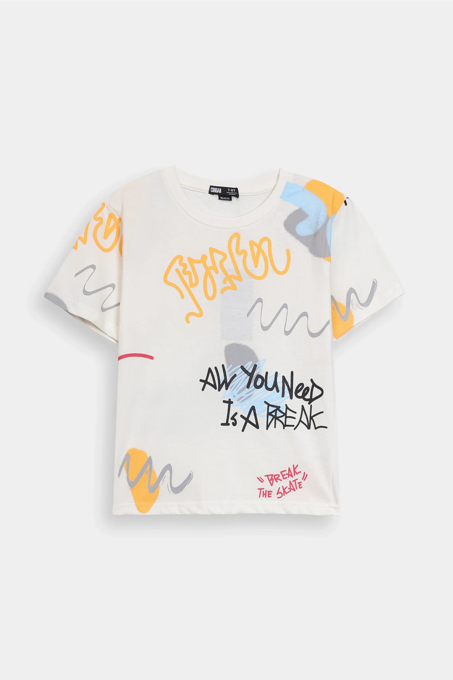 All-Over Printed Relaxed T-Shirt - Cougar Clothing