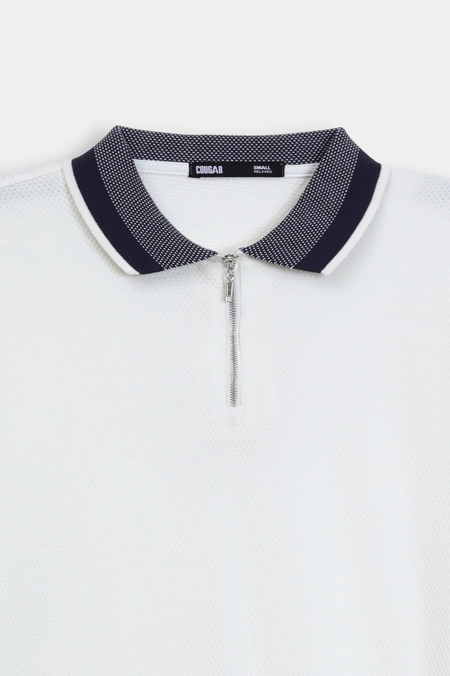 Quarter Zip Popcorn Polo - Cougar Clothing