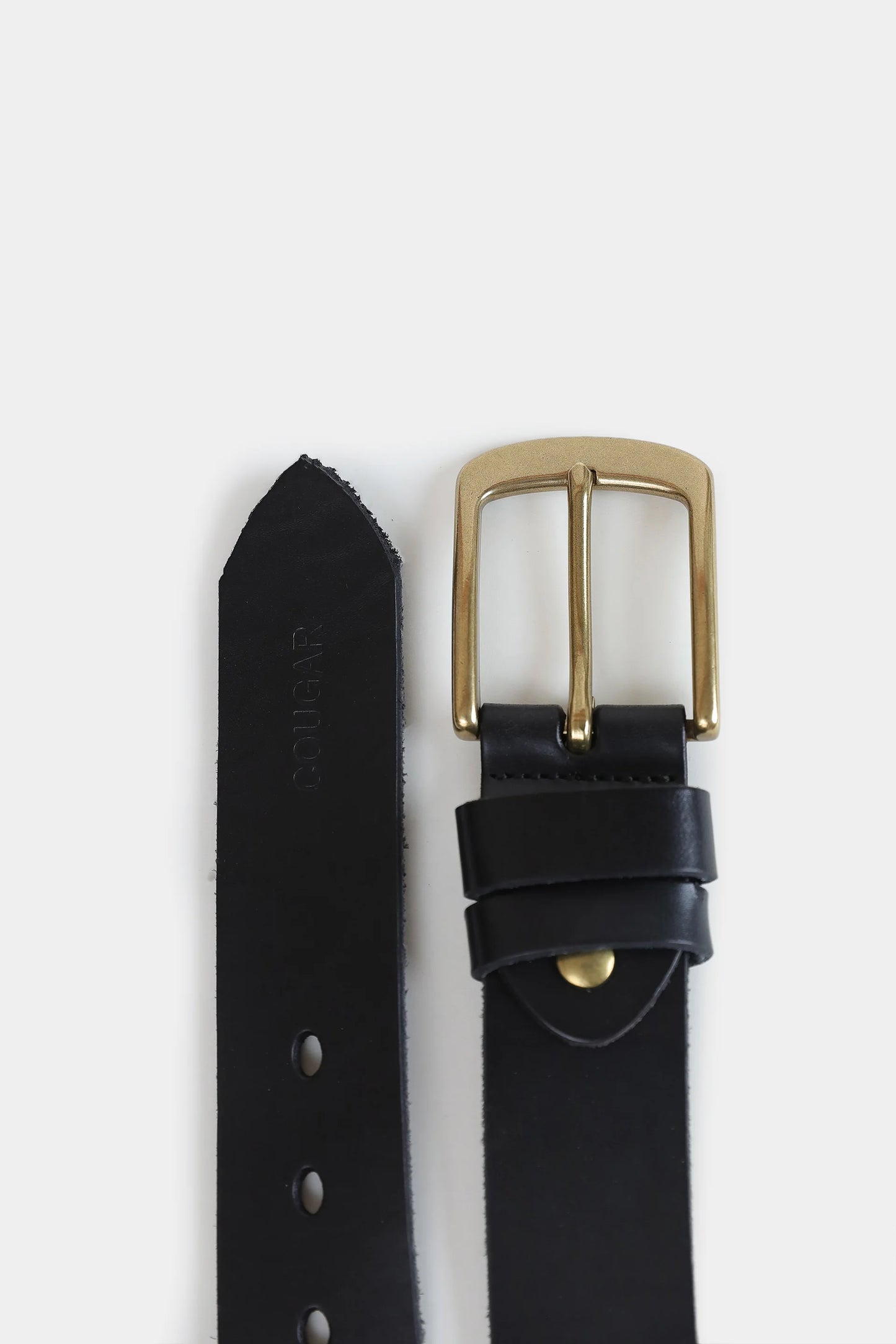 Single Prong Brass Belt - Cougar Clothing