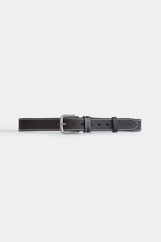 Textured Belt With Side Stitches - Cougar Clothing