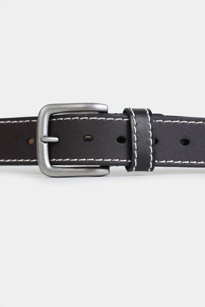 Textured Belt With Side Stitches - Cougar Clothing