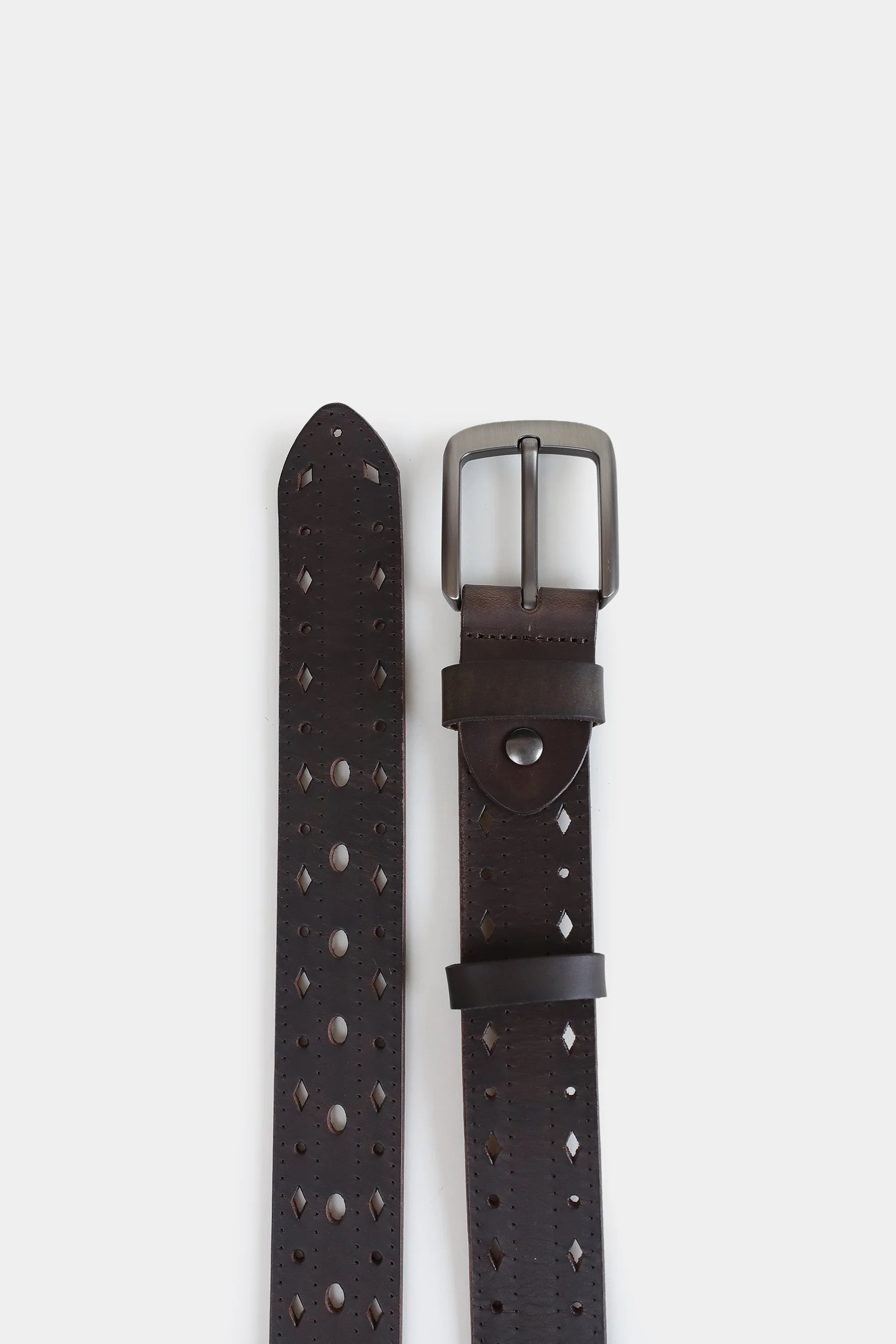 Perforated Leather Belt - Cougar Clothing