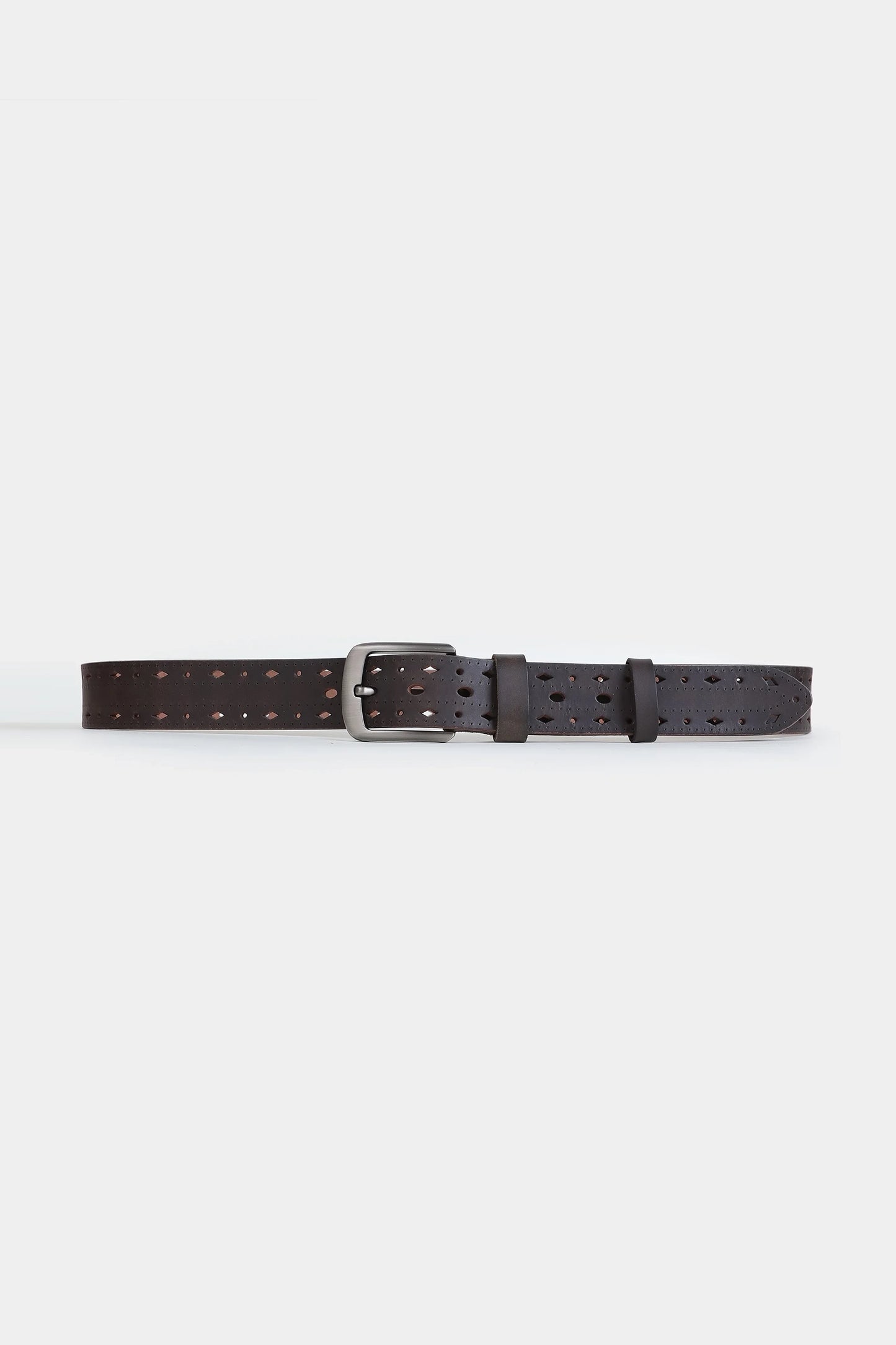 Perforated Leather Belt - Cougar Clothing