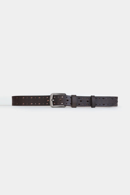 Perforated Leather Belt - Cougar Clothing