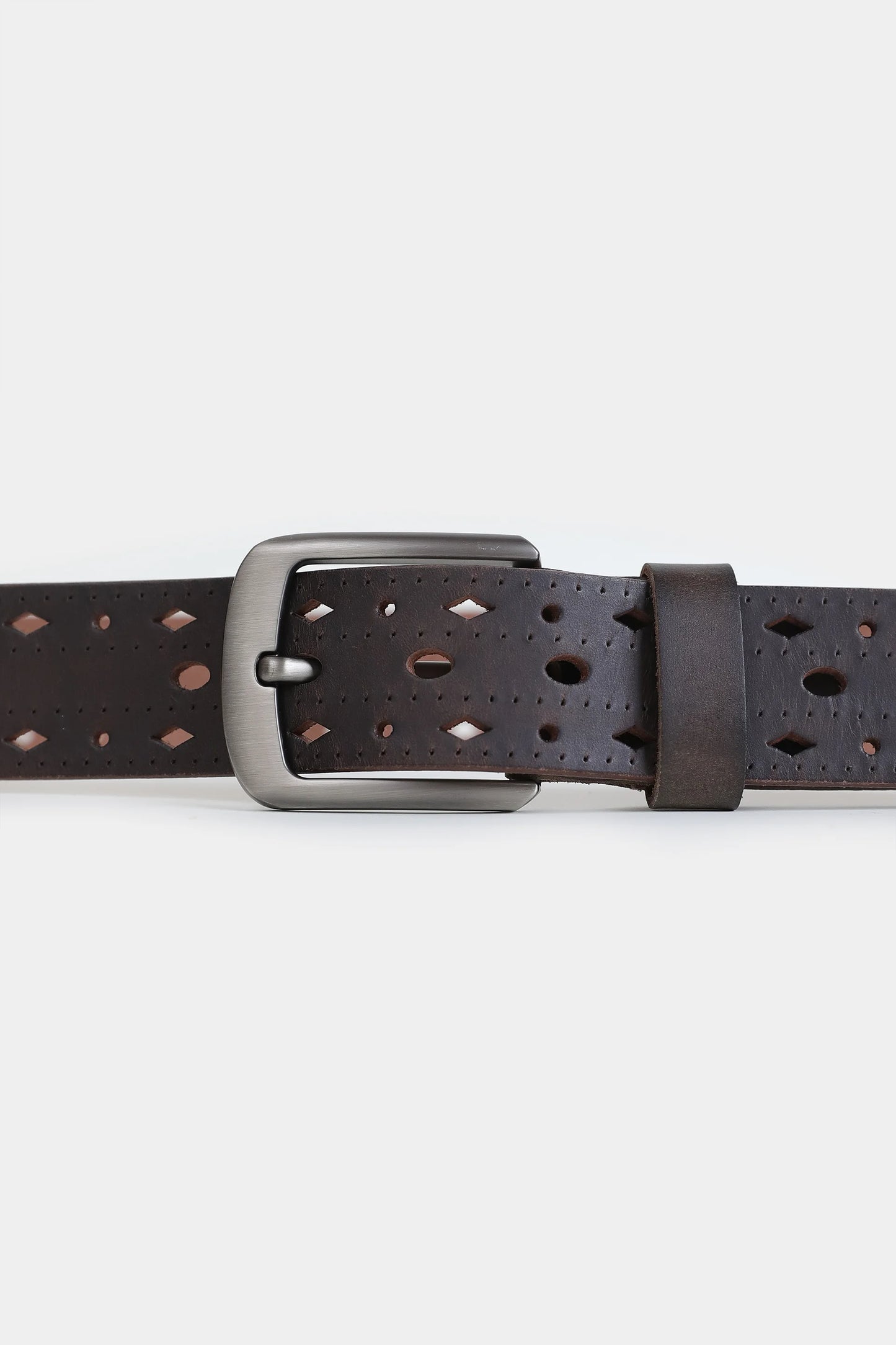 Perforated Leather Belt - Cougar Clothing