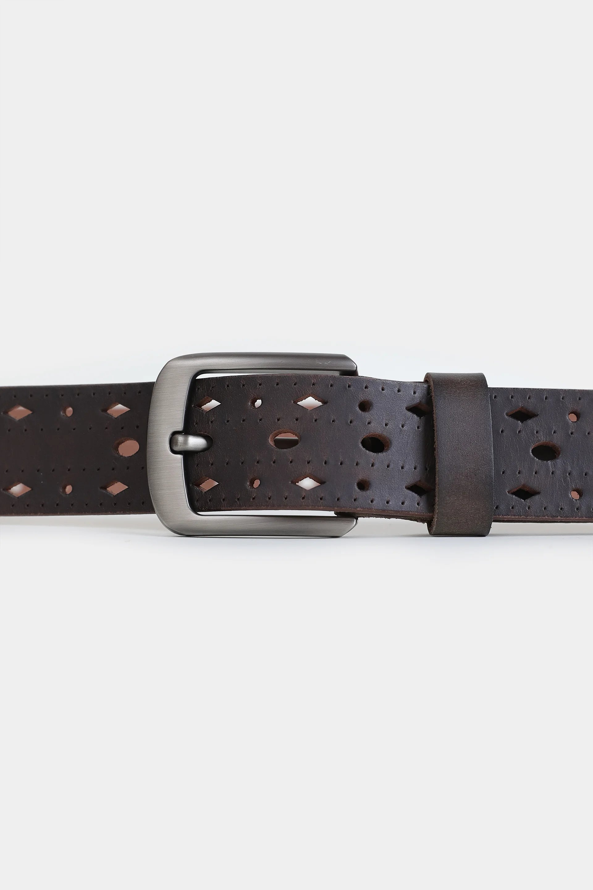 Perforated Leather Belt - Cougar Clothing