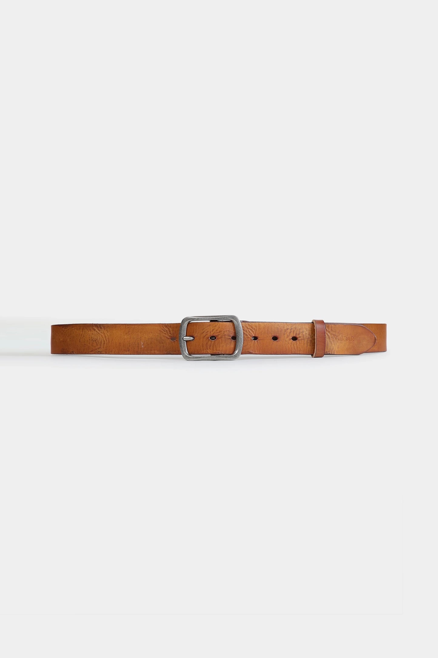 Textured Leather Belt - Cougar Clothing