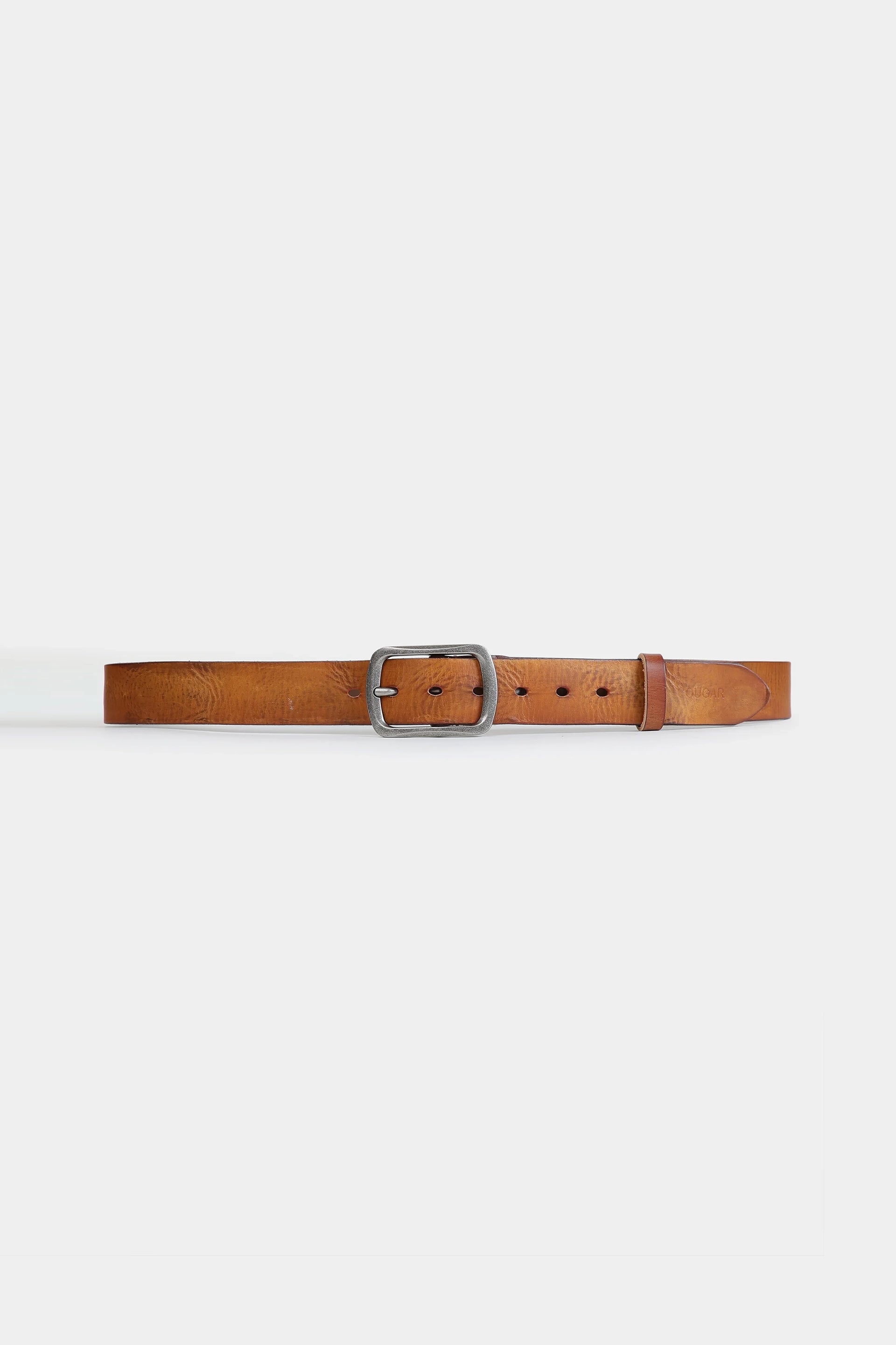 Textured Leather Belt - Cougar Clothing