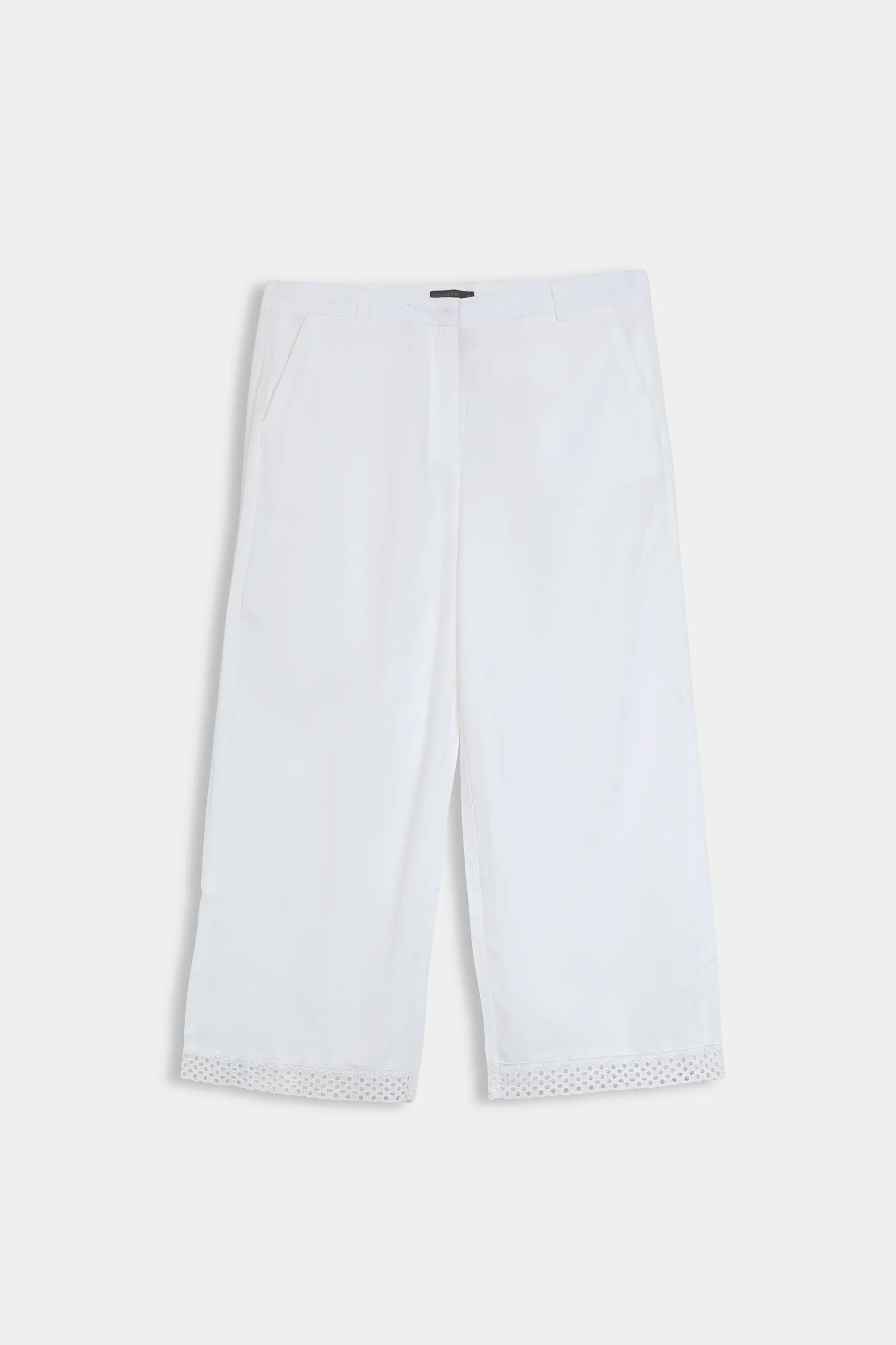 Lace Trim Trousers - Cougar Clothing