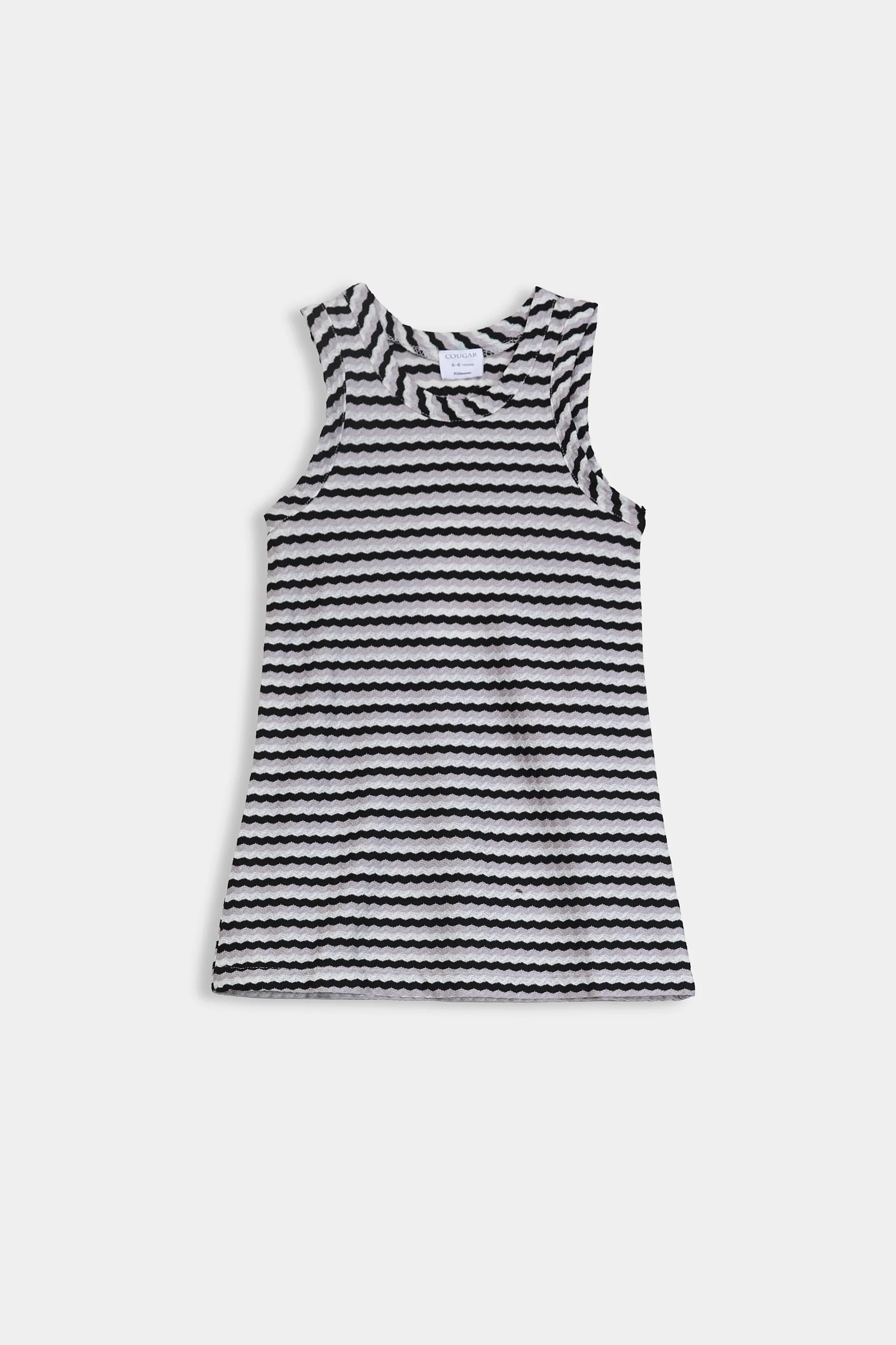 Sleeveless Striped Knitted Top - Cougar Clothing
