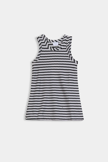 Sleeveless Striped Knitted Top - Cougar Clothing