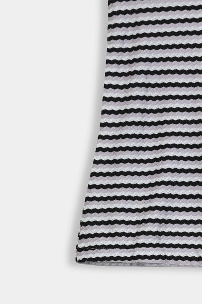 Sleeveless Striped Knitted Top - Cougar Clothing