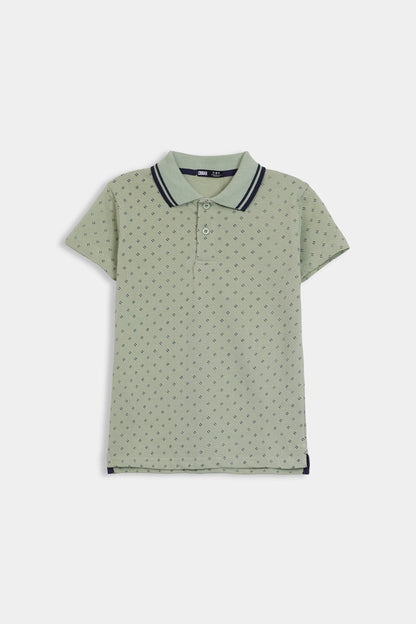 All-Over Printed Pique Polo - Cougar Clothing