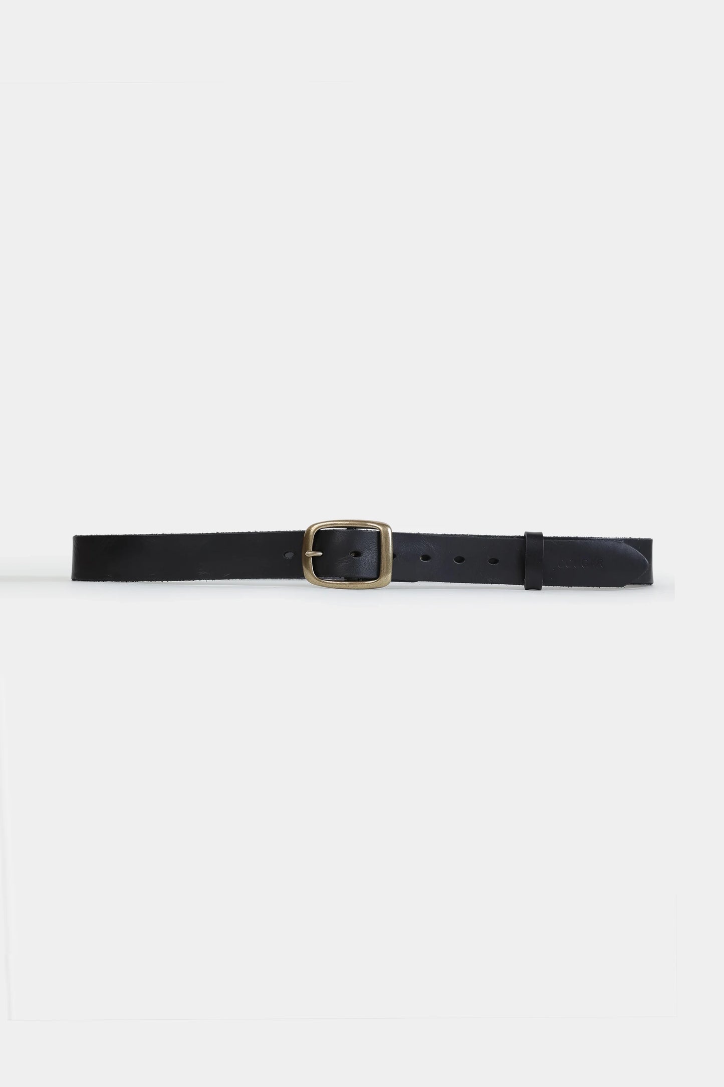 Brass Buckle Leather Belt - Cougar Clothing