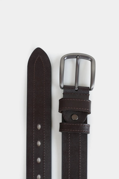 Textured Leather Belt - Cougar Clothing