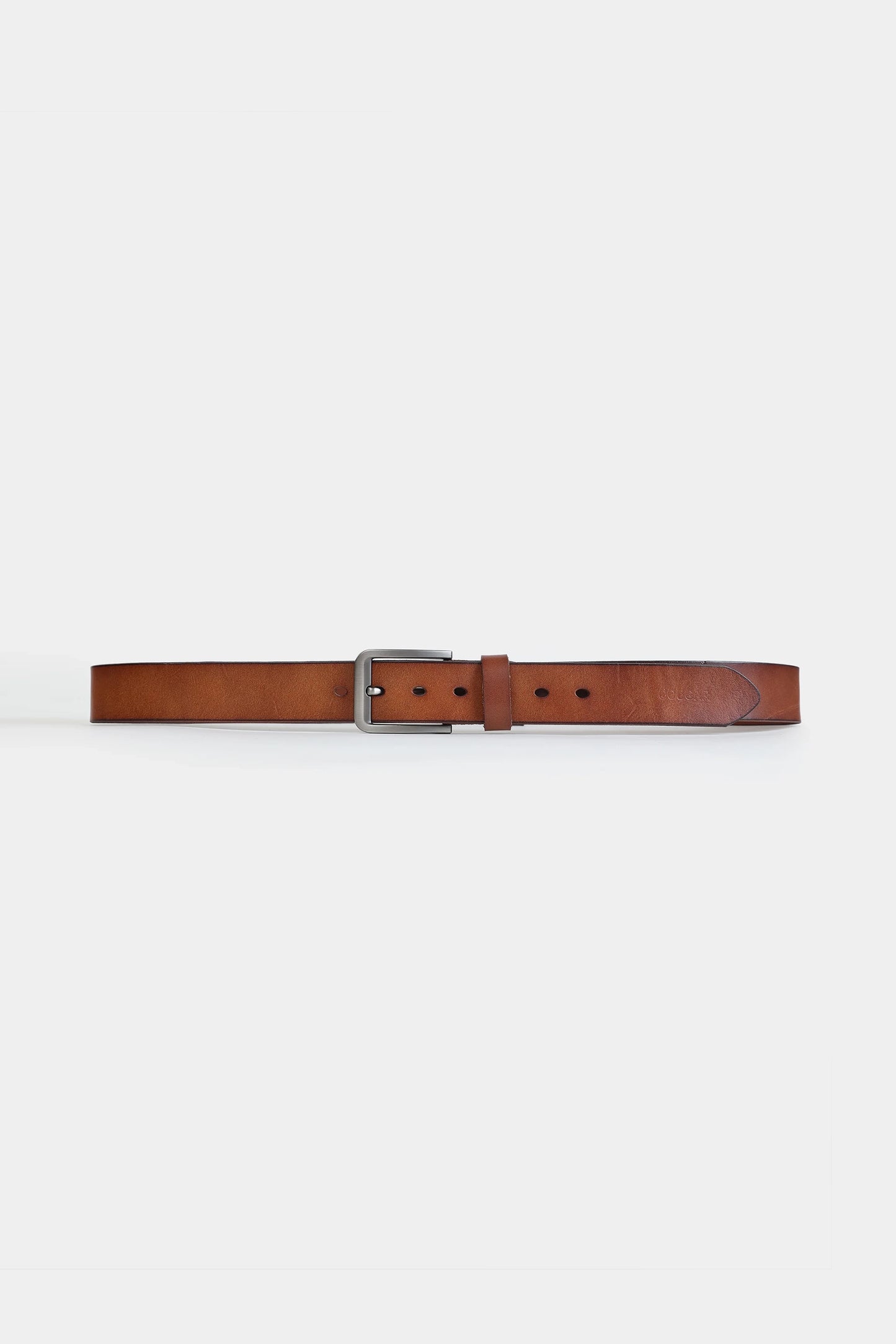 Burnished Edge Leather Belt - Cougar Clothing