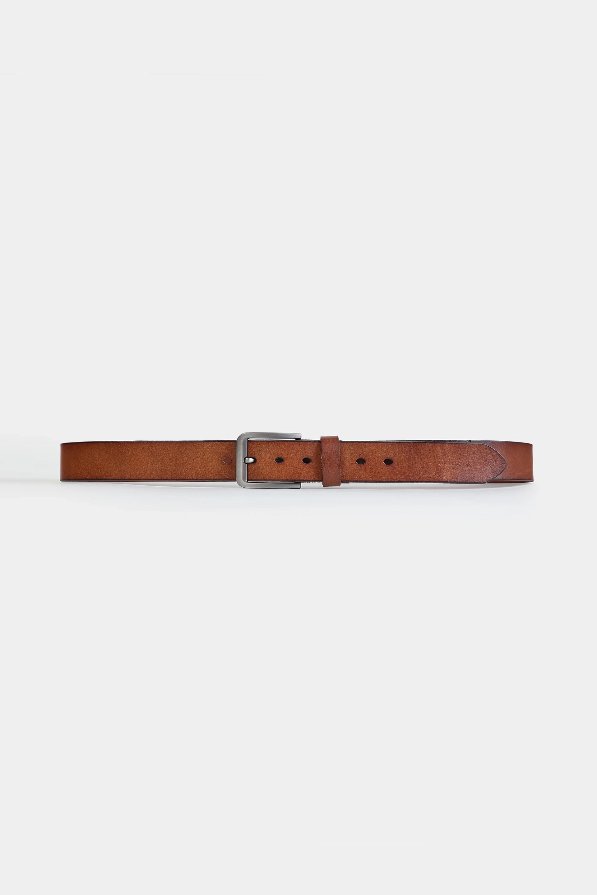 Burnished Edge Leather Belt - Cougar Clothing