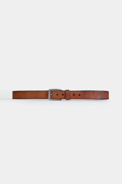 Burnished Edge Leather Belt - Cougar Clothing