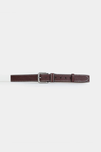 Textured Leather Belt - Cougar Clothing