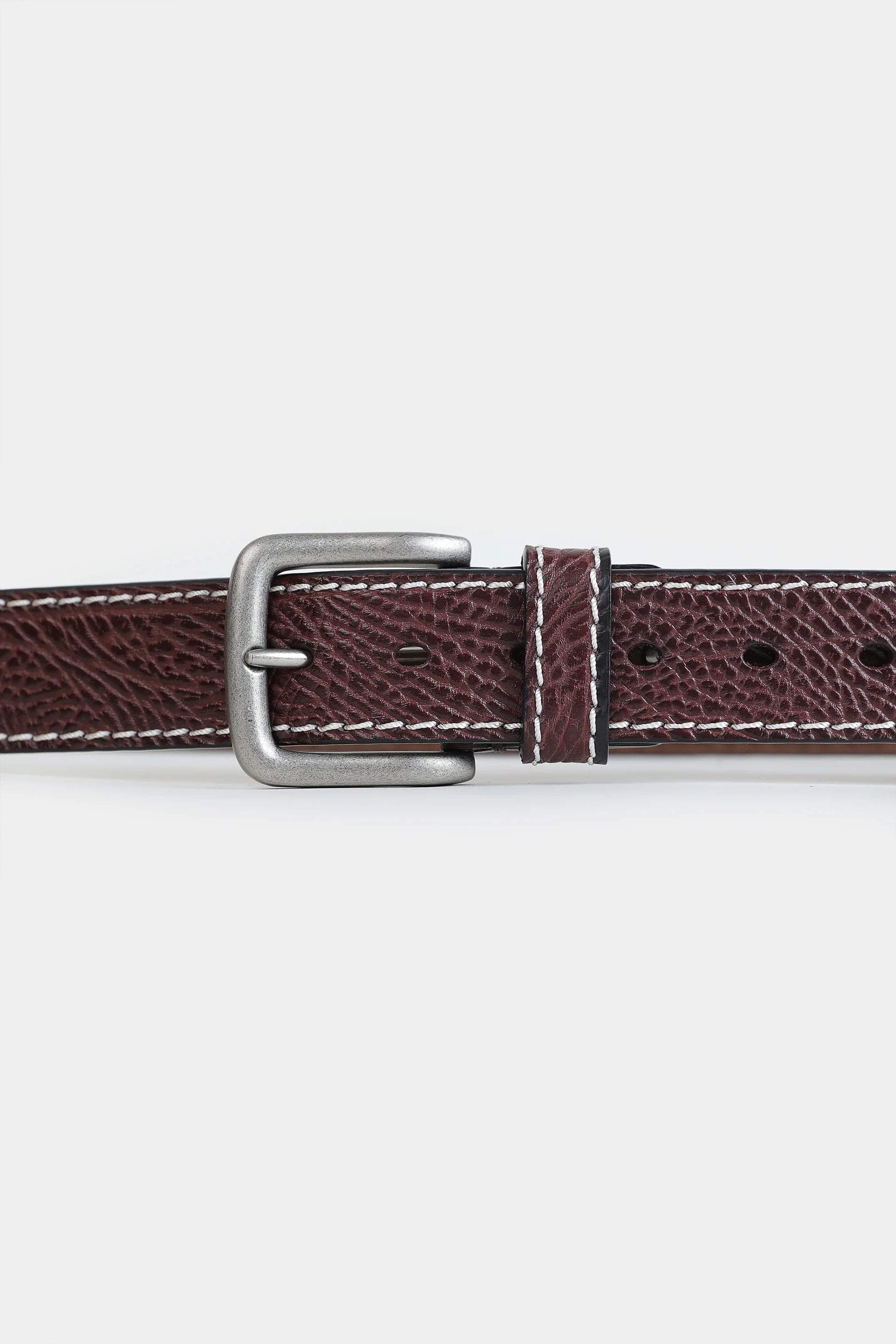 Textured Leather Belt - Cougar Clothing