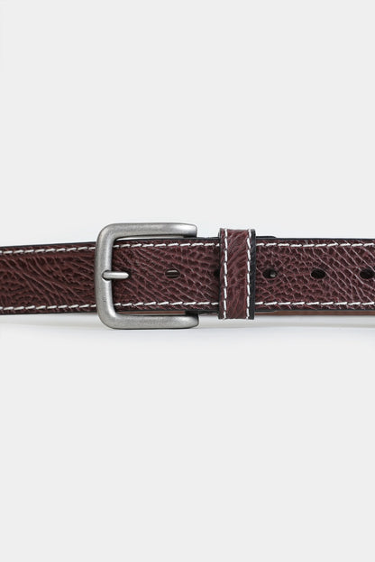 Textured Leather Belt - Cougar Clothing