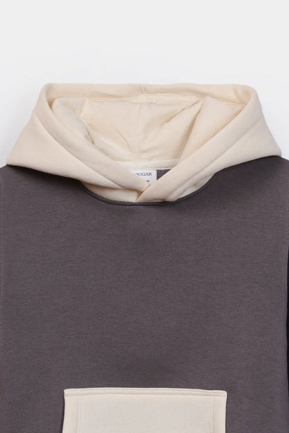 Color Block Fleece Hoodie - Cougar Clothing