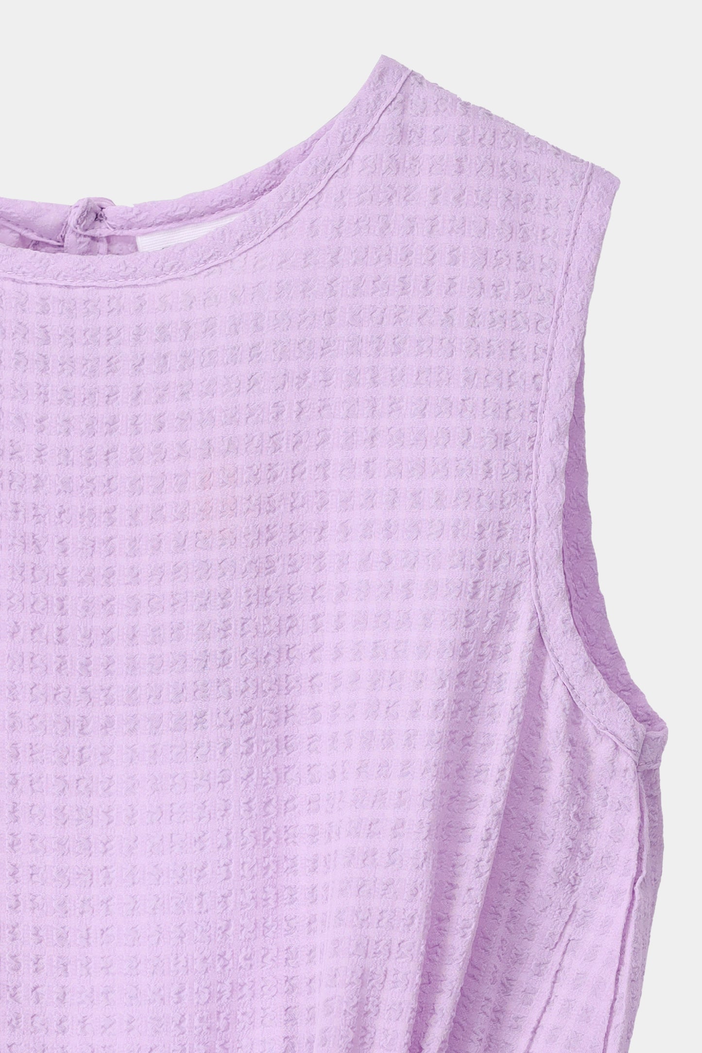 Sleeveless Textured Dress - Cougar Clothing