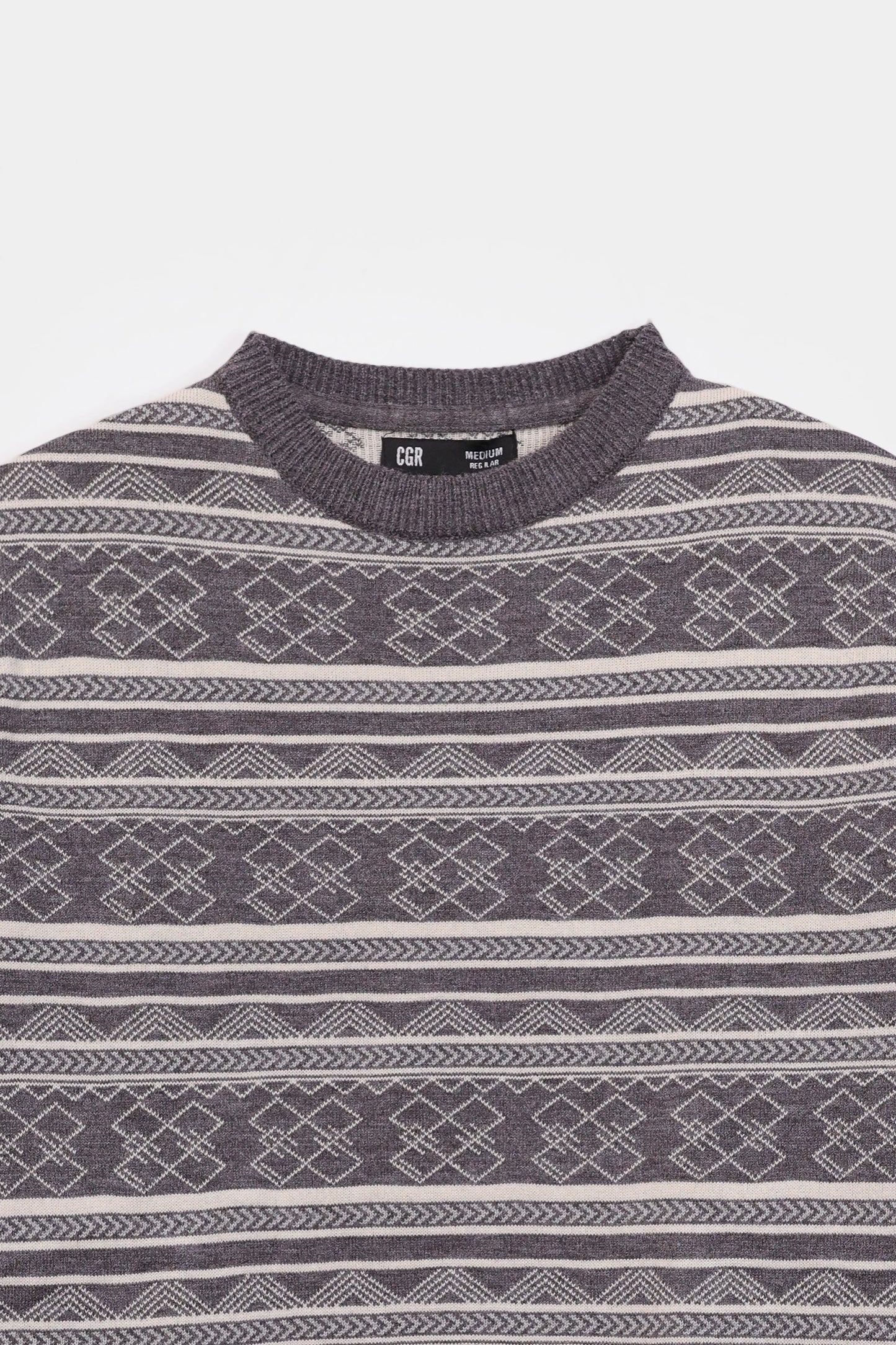 Jacquard Knit Sweater - Cougar Clothing