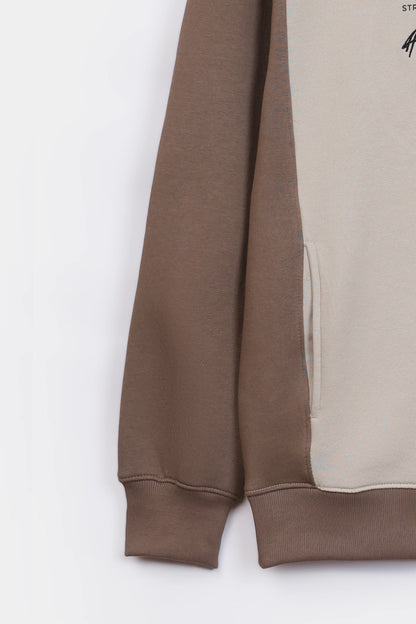 Color Block Fleece Hoodie - Cougar Clothing