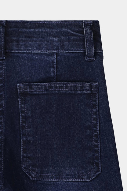 Marine Straight Jeans With Ribbon Bows - Cougar Clothing