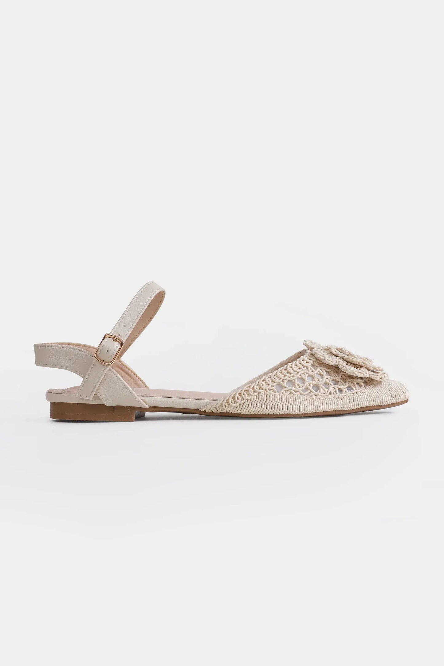 Embroidered Slingback Sandals - Cougar Clothing