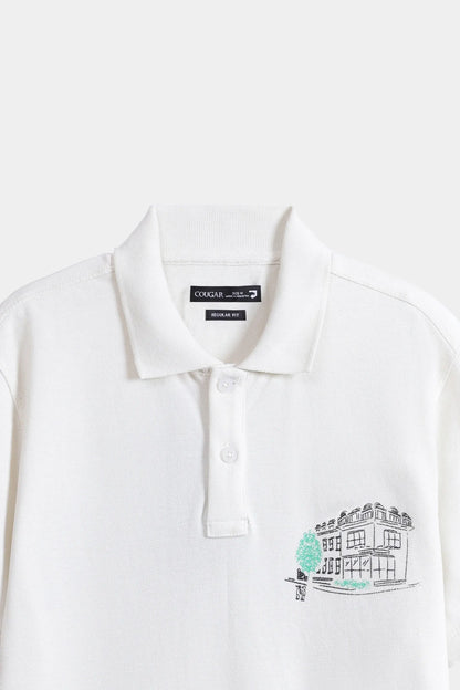 Regular Fit Printed Polo - Cougar Clothing